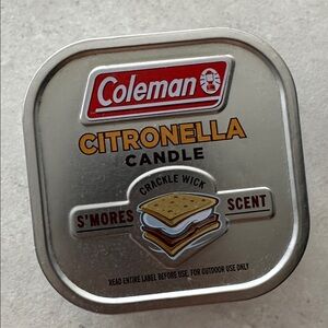 Coleman Citronella S'mores Candle - crackle wick for outdoor use